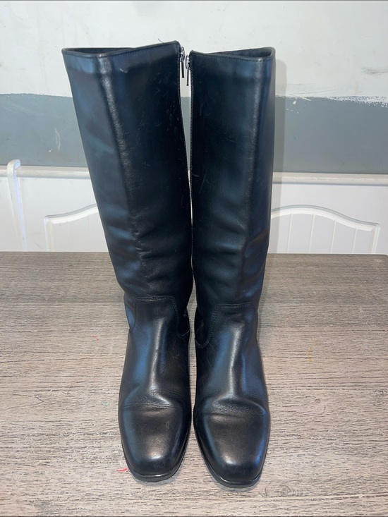 Regence Shoes - REGENCE CANADA WOMEN'S BLACK LEATHER SIDE ZIP KNEE HIGH INSULATED BOOTS SIZE 9